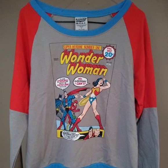 WONDER WOMAN LONG SLEEVE SHIRT (Justice League) - Picture 1 of 6